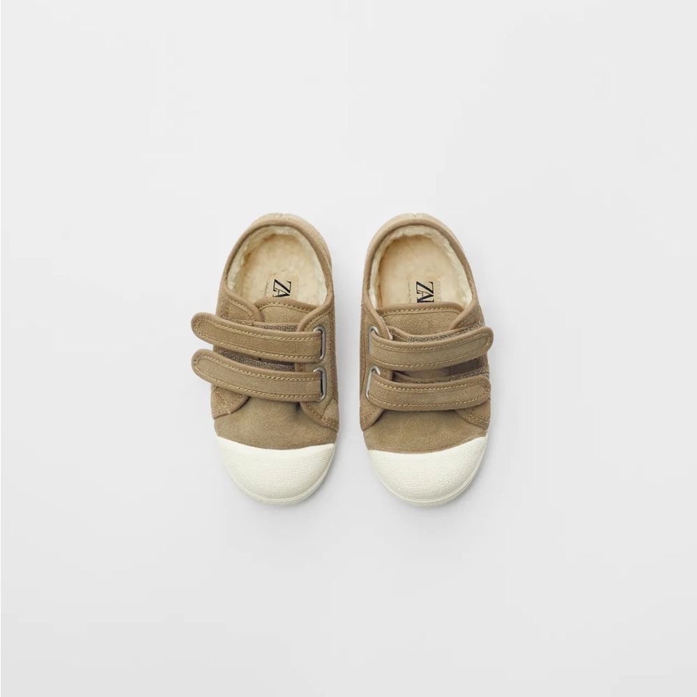 ZARA Lined Leather Sneakers Shoes